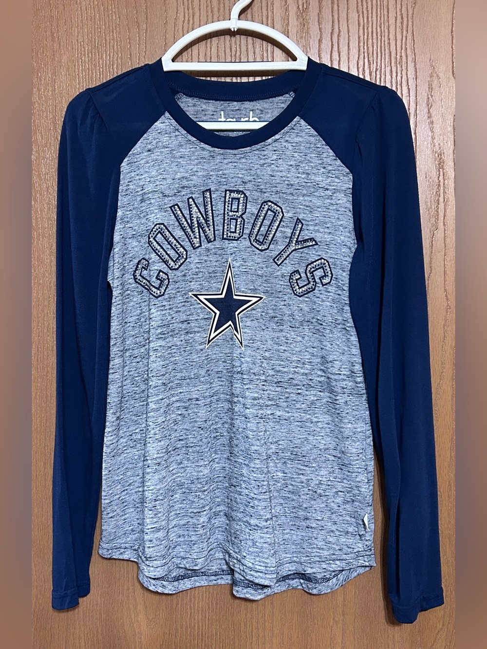 Dallas Cowboys Touch by Alyssa Milano Stadium Raglan Long Sleeve T-Shirt